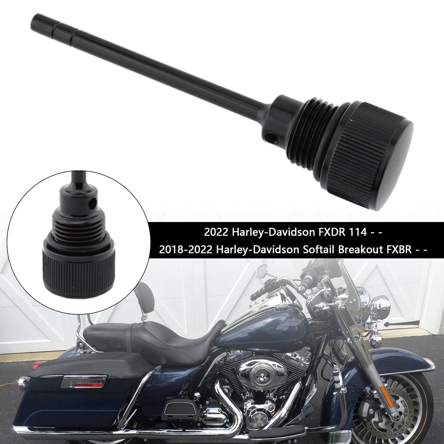 1105-0022 Tappo serbatoio asta di livello olio per Softail Road Glide 07-19
