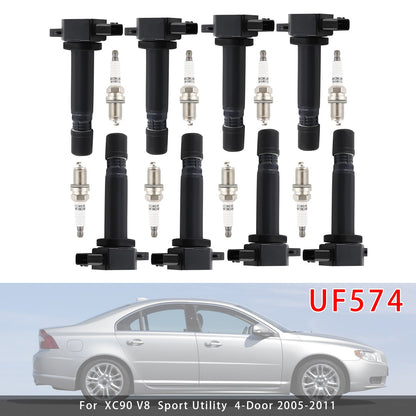 Bobina di accensione e candela UF574 per Volvo S80 V8 Sedan 4 porte 8X 2007-2010