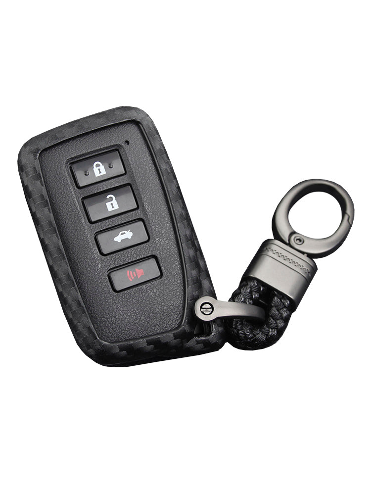 Custodia in pelle e silicone per chiave auto con fibbia per Lexus