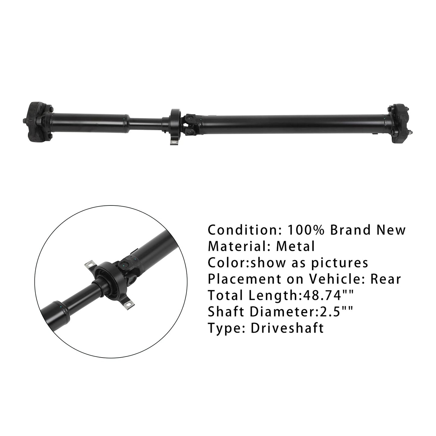 BMW X1 2.0L 2012-2015 Albero di trasmissione posteriore Gruppo albero di trasmissione 26107573482 26107527376 986-260