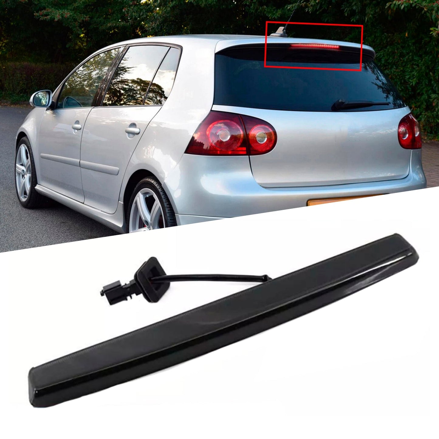 Luce di stop a LED nera di terza luce di stop ad alto livello per VW Golf MK5 GTI Passat Polo MK4