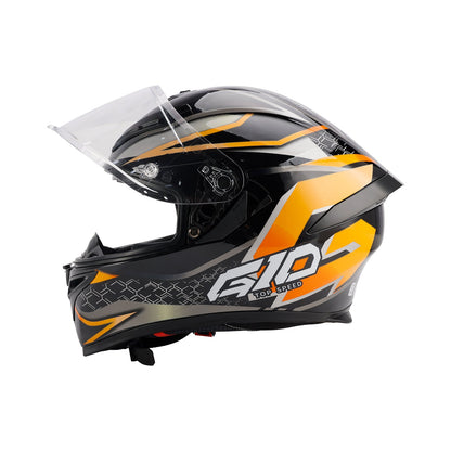 Casco da moto DOT per adulti Street Integrale Arancione