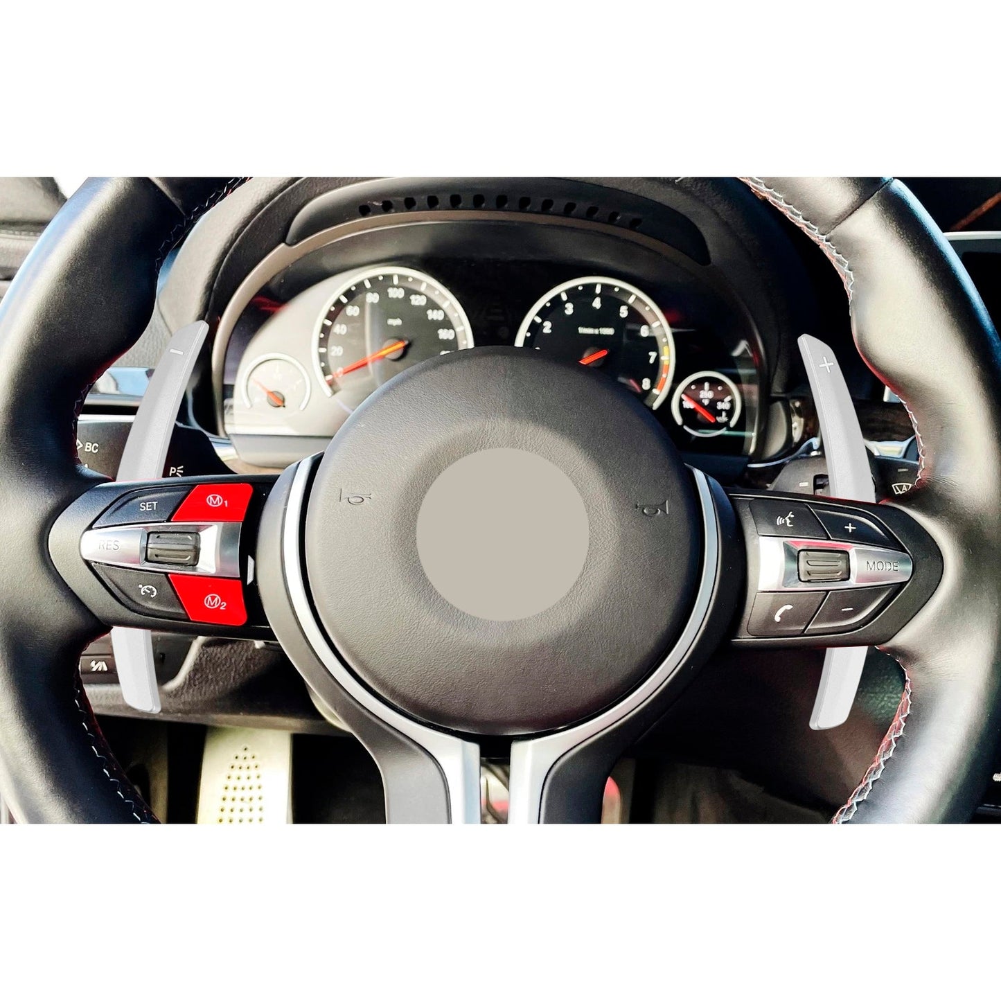 Estensione del cambio al volante per BMW Serie F F30 F31 F32 F10 X3 X5 Alluminio Argento