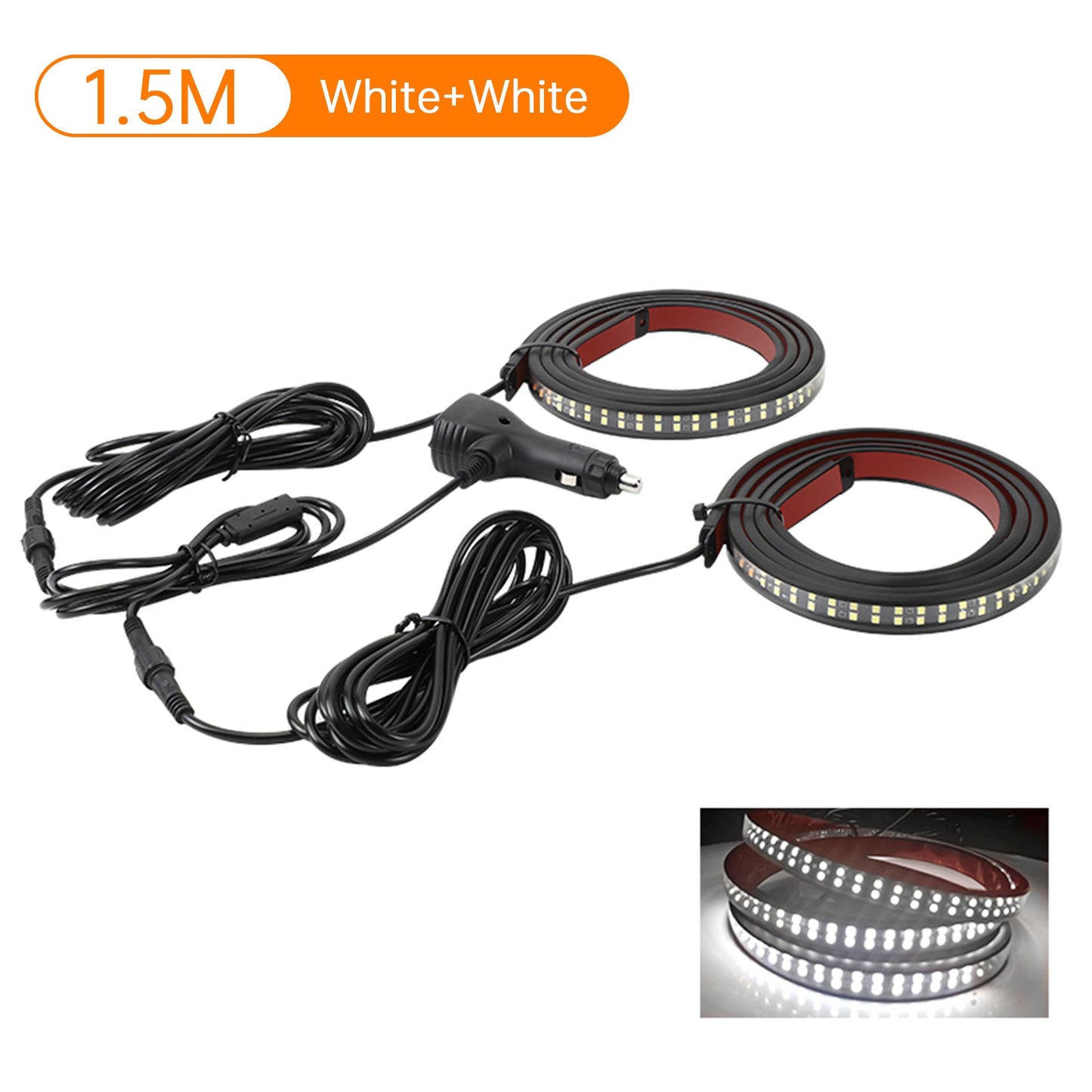 Strisce luminose a LED bicolore per pedane laterali per pick-up