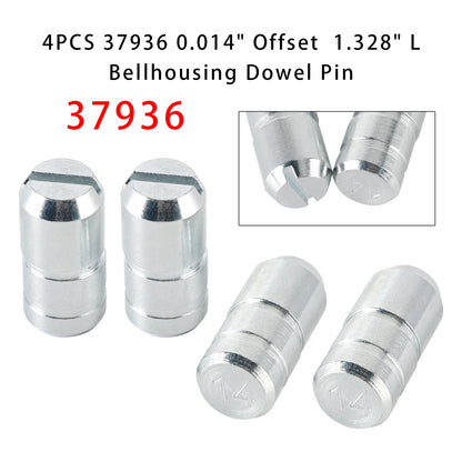 4 pezzi 37936 Perno di centraggio campana frizione offset 0,014"" 1,328"" L