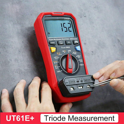 Multimetri digitali UT61E+ AC/DC, moderni multimetri digitali a selezione automatica della portata.