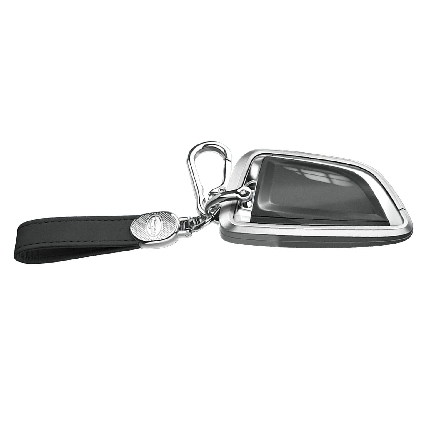 Custodia per chiave auto in TPU argentato in lega di alluminio con fibbia per BMW X3 X1 X5