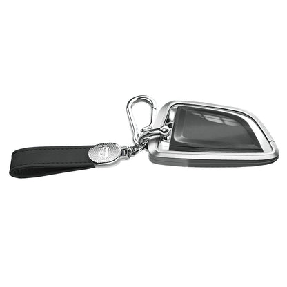Custodia per chiave auto in TPU argentato in lega di alluminio con fibbia per BMW X3 X1 X5