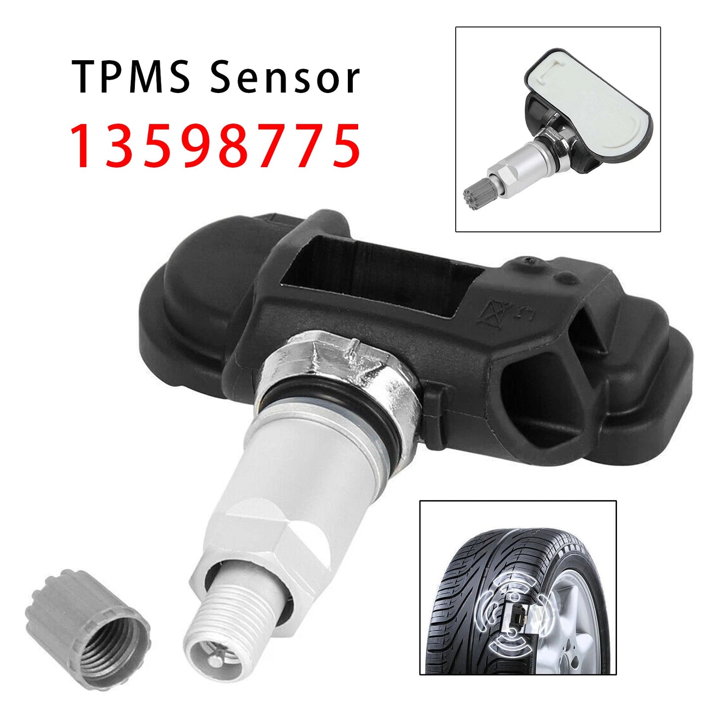 1 sensore di pressione pneumatici TPMS per Opel Zafira C Insignia Astra J Corsa 13598775