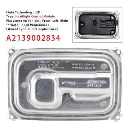 Modulo di controllo fari a LED Mercedes-Benz GLE450 2021-2023 A2139002834