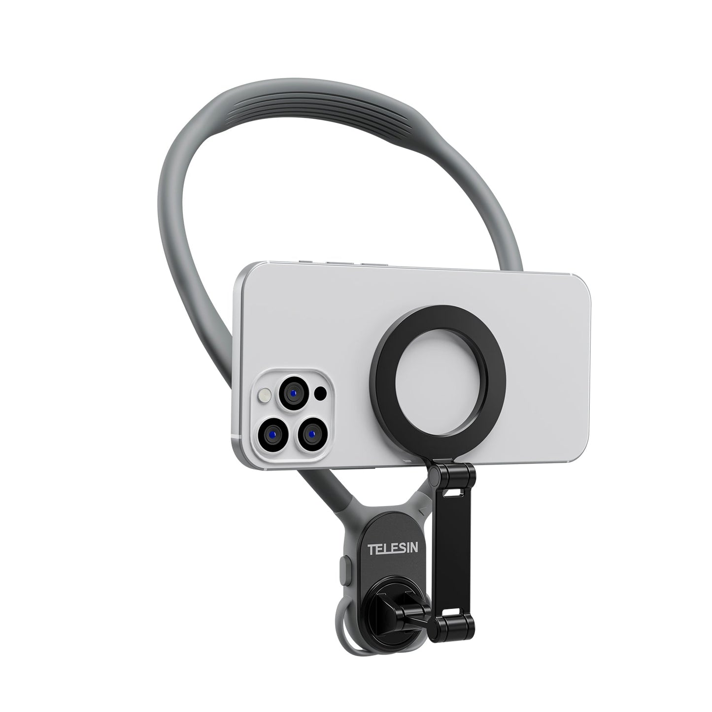 Supporto magnetico per collo per telefono cellulare Magsafe con sgancio rapido e assorbimento degli urti