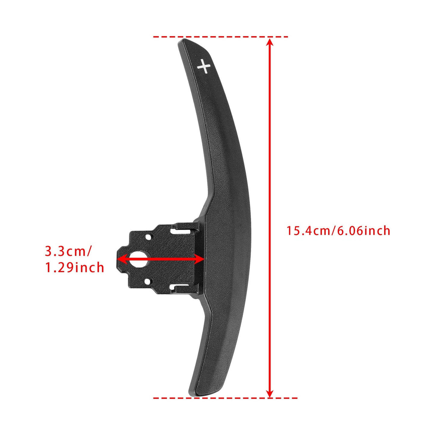 Estensione del cambio al volante per BMW Serie F F30 F31 F32 F10 X3 X5 Alluminio Nero