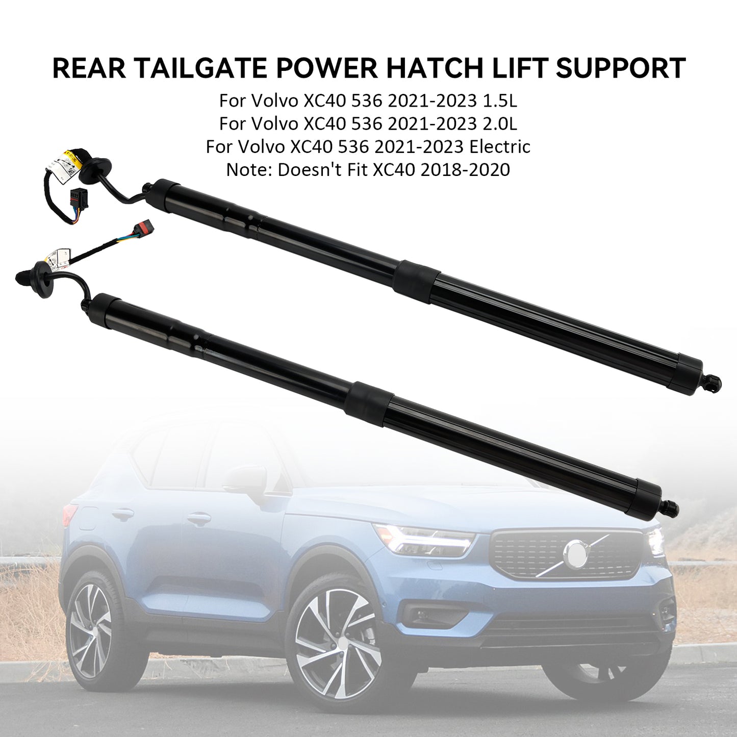 2PCS Rear Electric Tailgate Gas Strut 32296296 Per Volvo XC40 536 2021-2023