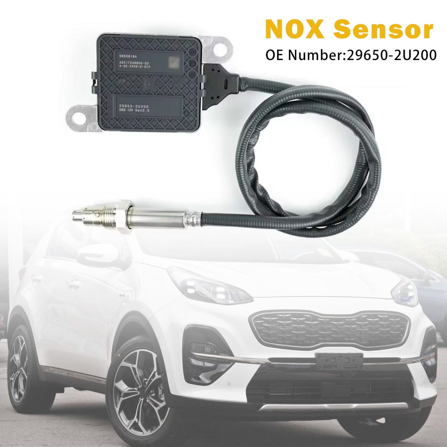 KIA SPORTAGE IV VAN (QL, QLE) 1.6 CRDI Eco-Dynamics+ Trazione integrale dal 2019 in poi Sensore di ossido di azoto Nox 29650-2U200 SNS0816A