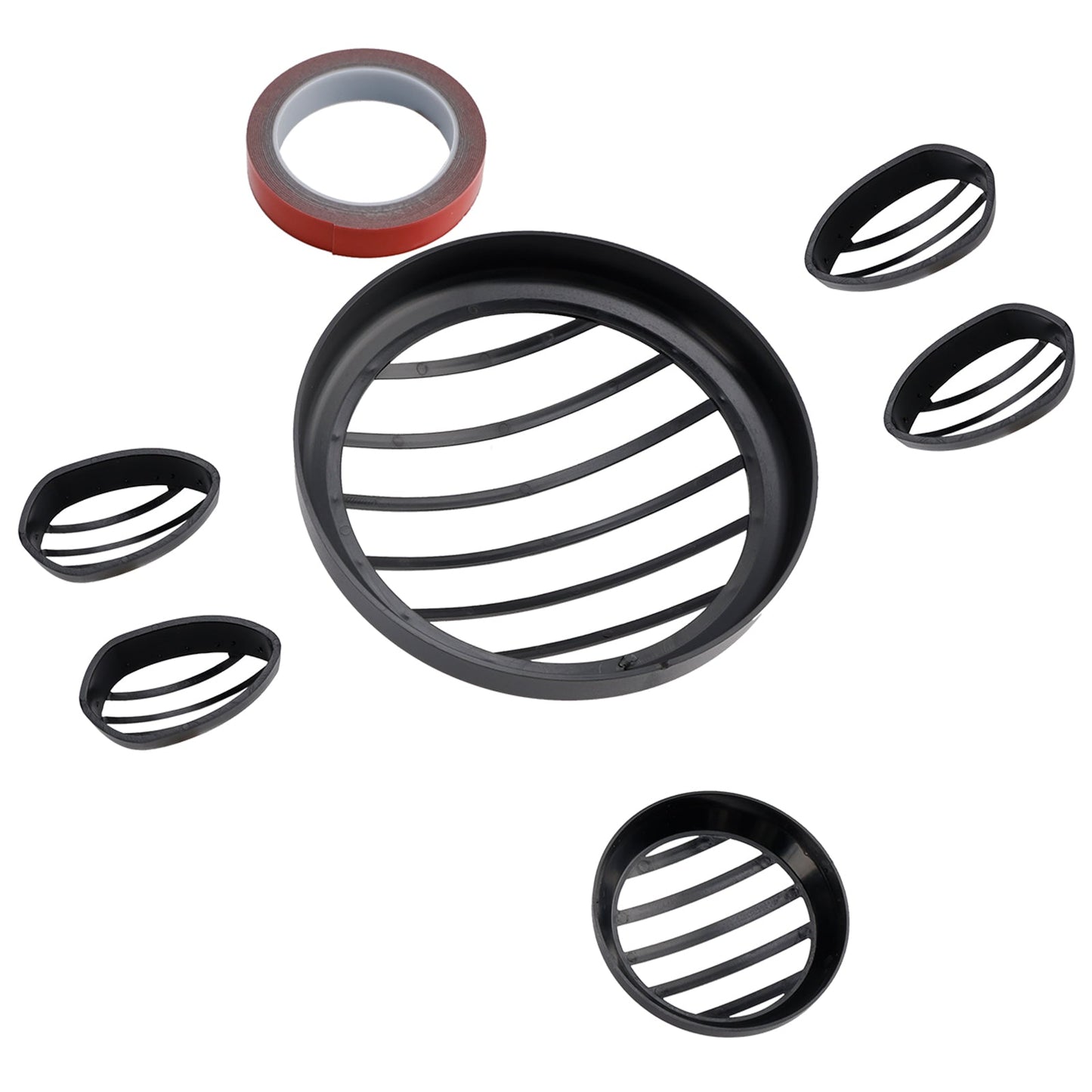 Kit griglia di protezione faro Yamaha PG-1 2023-2024, colore nero