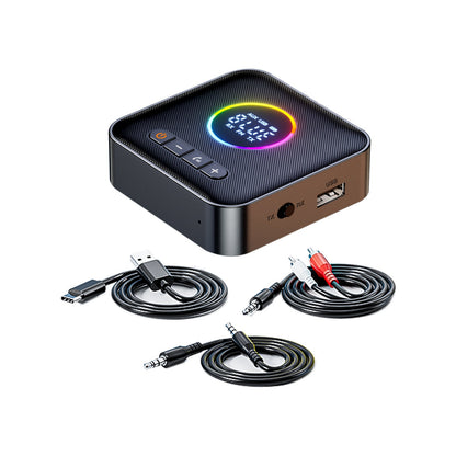 5.4 Adattatore audio ricevitore Bluetooth Trasmettitore FM Disco U senza perdita da uno a due