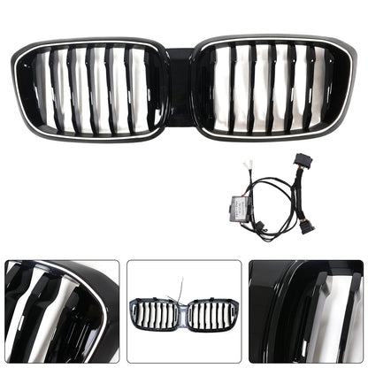 Griglia anteriore a maglie renali nera lucida pre-facelift BMW X3 X3M G01 G08 2018-2021 51138469959 51138469960