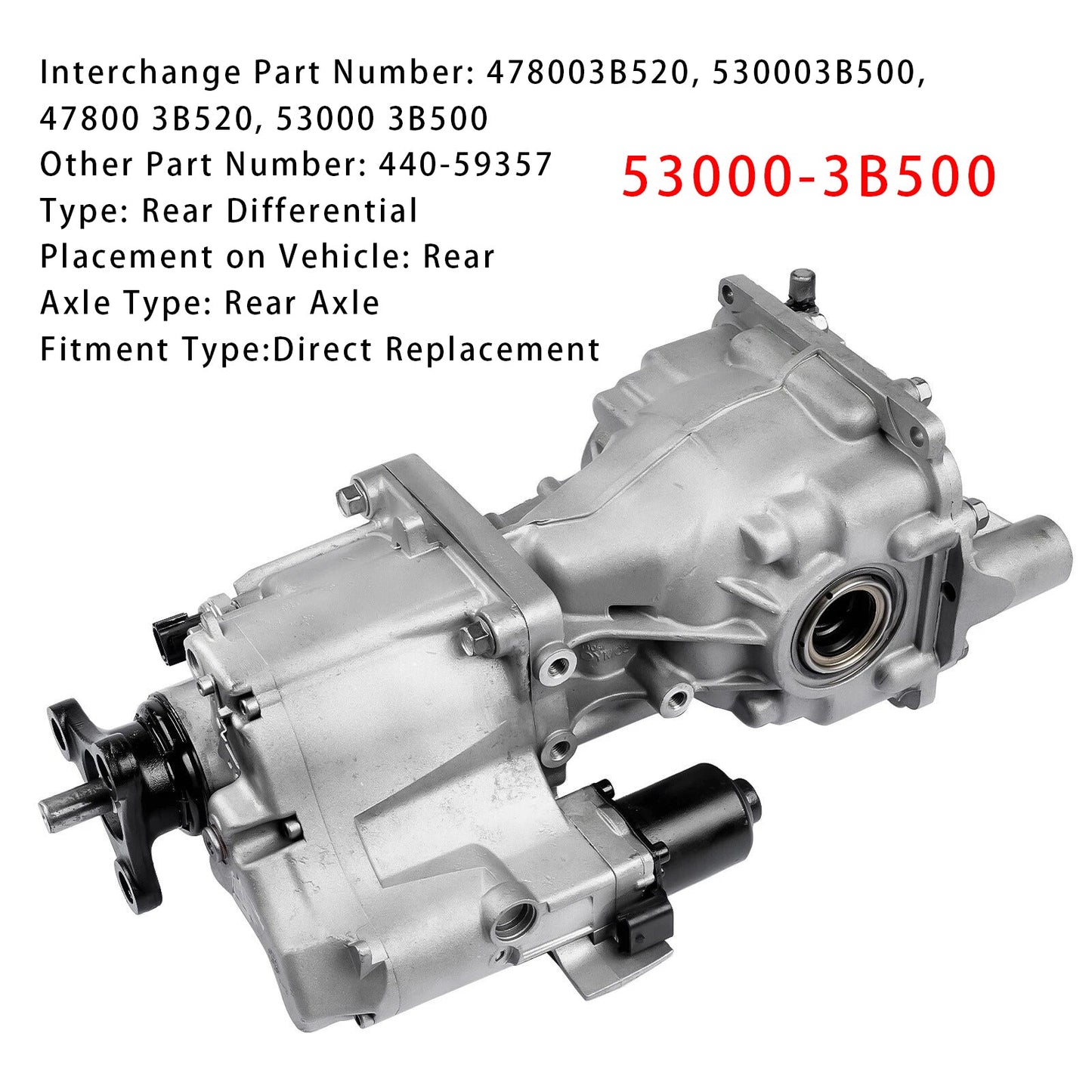 Supporto differenziale posteriore nuovo di zecca per Hyundai Santa Fe 2013-2016 53000-3B500