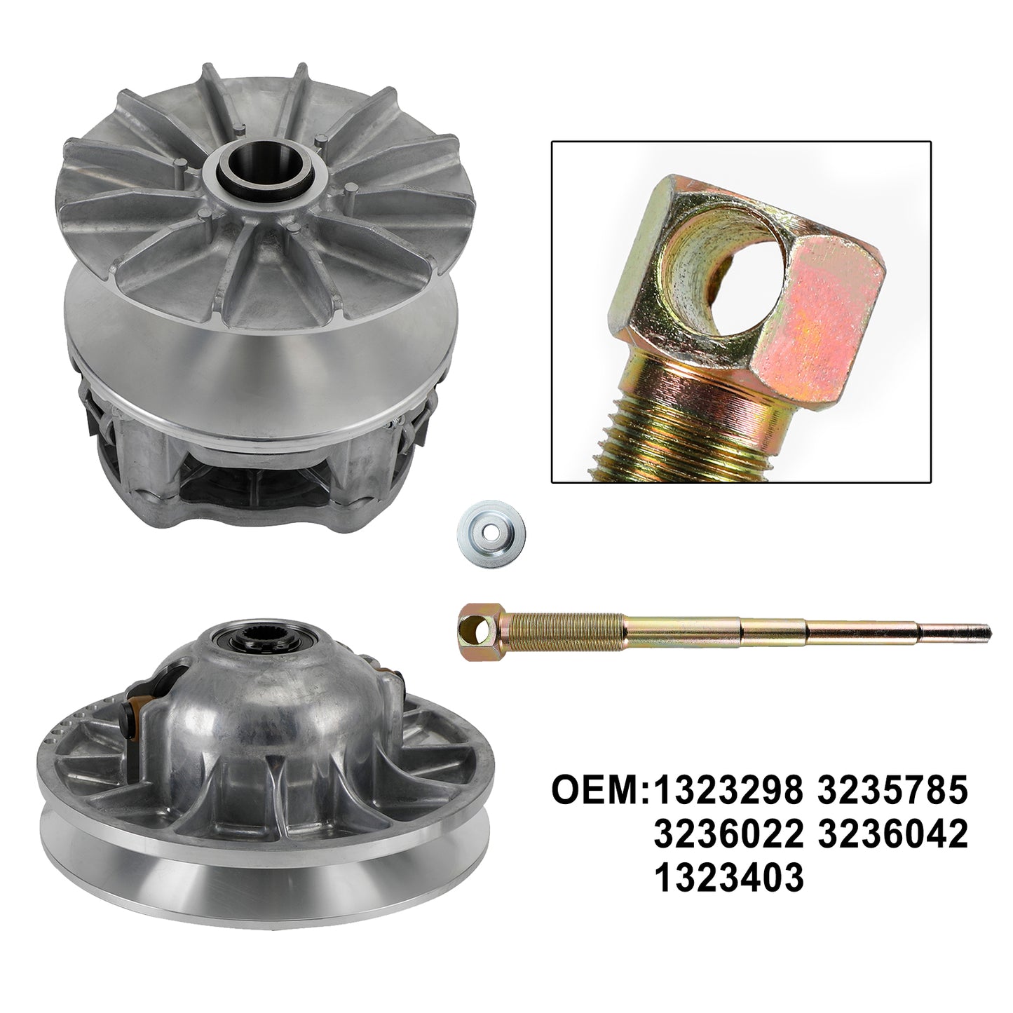 Kit Variatore e Frizione per Polaris RZR General 1000S 2016- Particolari 1323298 e 3236042