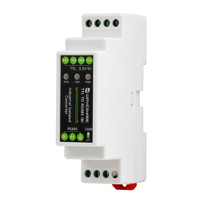 Modulo di isolamento elettrico da TTL a RS485 Convertitore seriale su guida DIN Protezione da sovratensioni