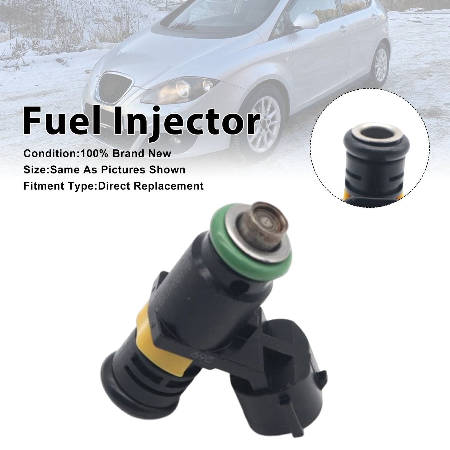 1 iniettore di carburante per Seat Altea e Skoda Fabia I 2006-2007 036906031AG