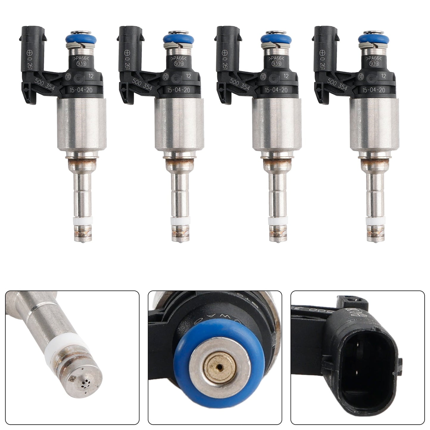 4 pezzi iniettore carburante 04E906036Q adatto per Audi A3 adatto per Seat Leon adatto per Skoda adatto per VW Passat