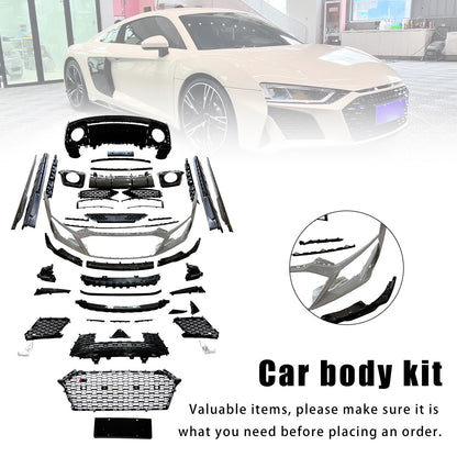 Kit carrozzeria paraurti in fibra di carbonio per Audi R8 4S 2016-2020, compatibile con modelli dal 2021 al 2024.