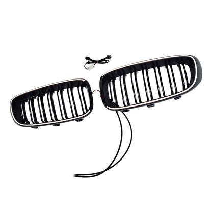 Griglia anteriore a doppia lamella nera lucida per BMW Serie 3 F34 GT (modelli 2013-2019).