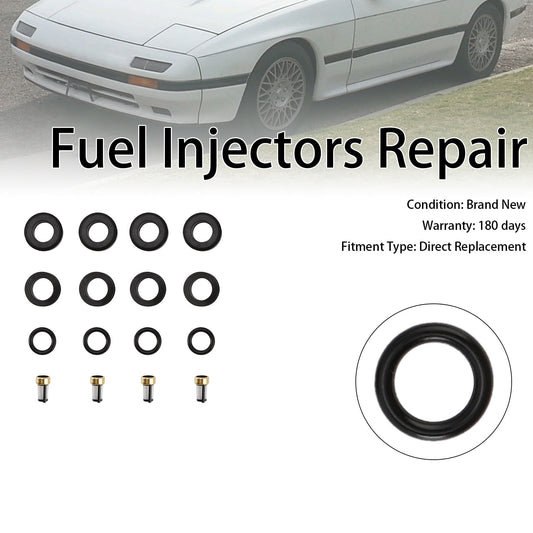 Guarnizione filtro O-ring iniettore carburante rotante Mazda RX-7 FC 13B 1986-1991 4 pezzi