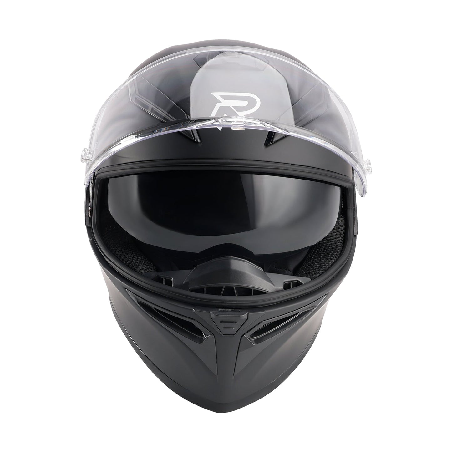 Casco da moto DOT per adulti Street Integrale Arancione Nero opaco