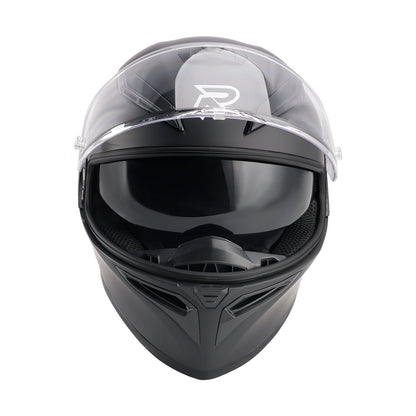 Casco da moto DOT per adulti Street Integrale Arancione Nero opaco