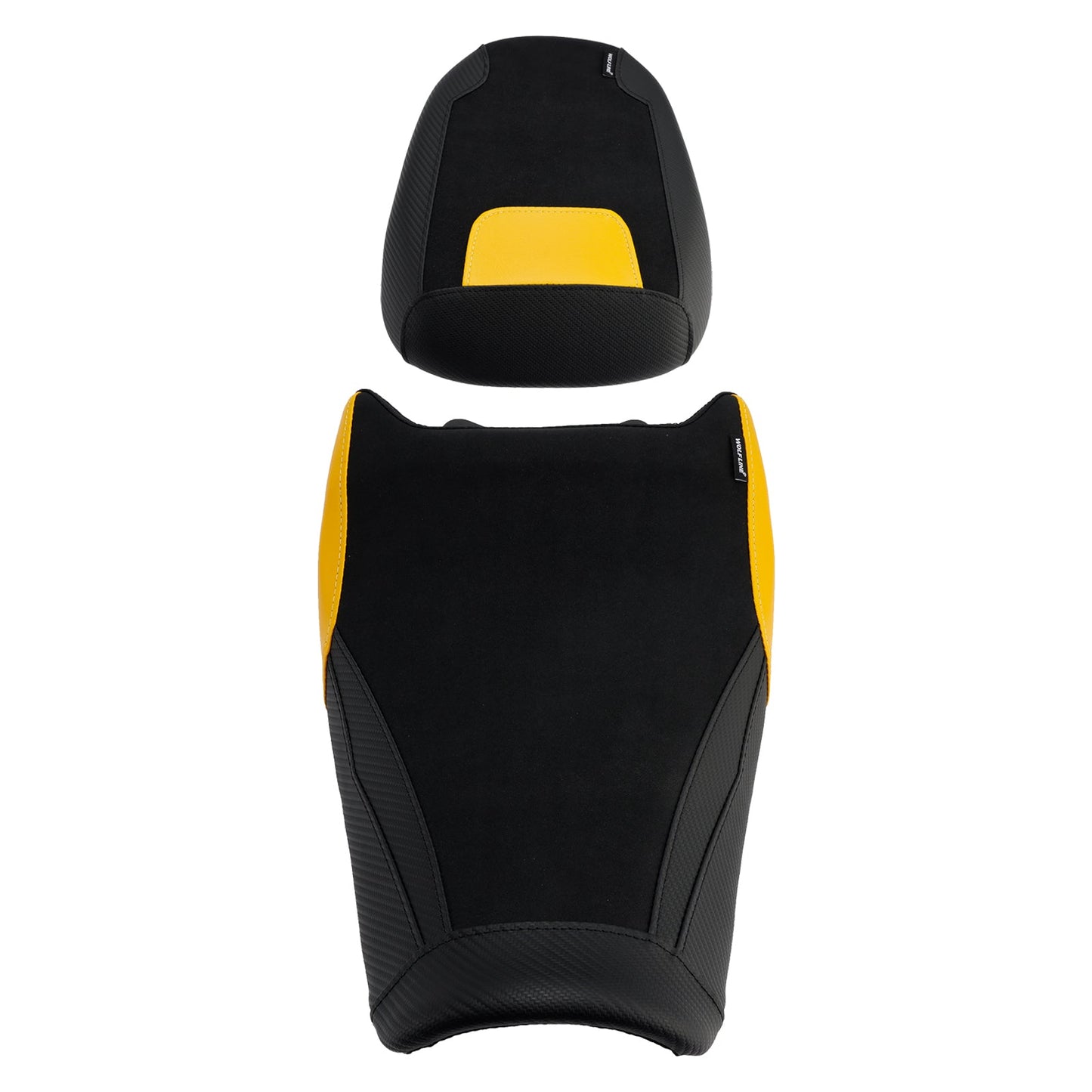 Cuscino inferiore per sella conducente e passeggero Suzuki V-Strom250Sx 2024-2025, colore giallo.