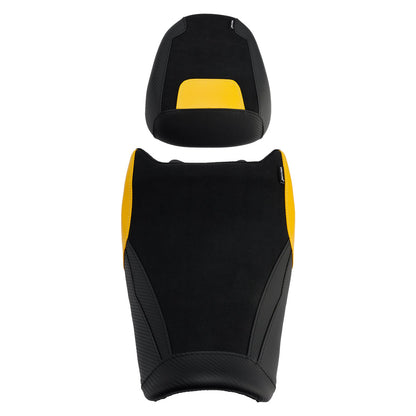 Cuscino inferiore per sella conducente e passeggero Suzuki V-Strom250Sx 2024-2025, colore giallo.