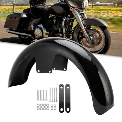 Parafango anteriore avvolgente da 19"" in ABS per Touring Electra Street Road Glide Baggers FLHT FLHR