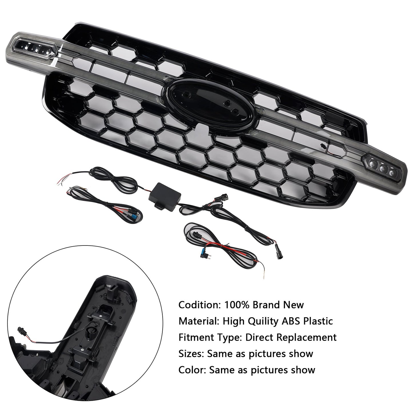 Griglia paraurti anteriore adatta per Ford Ranger Everest Next Gen Wildtrak 2023-2024