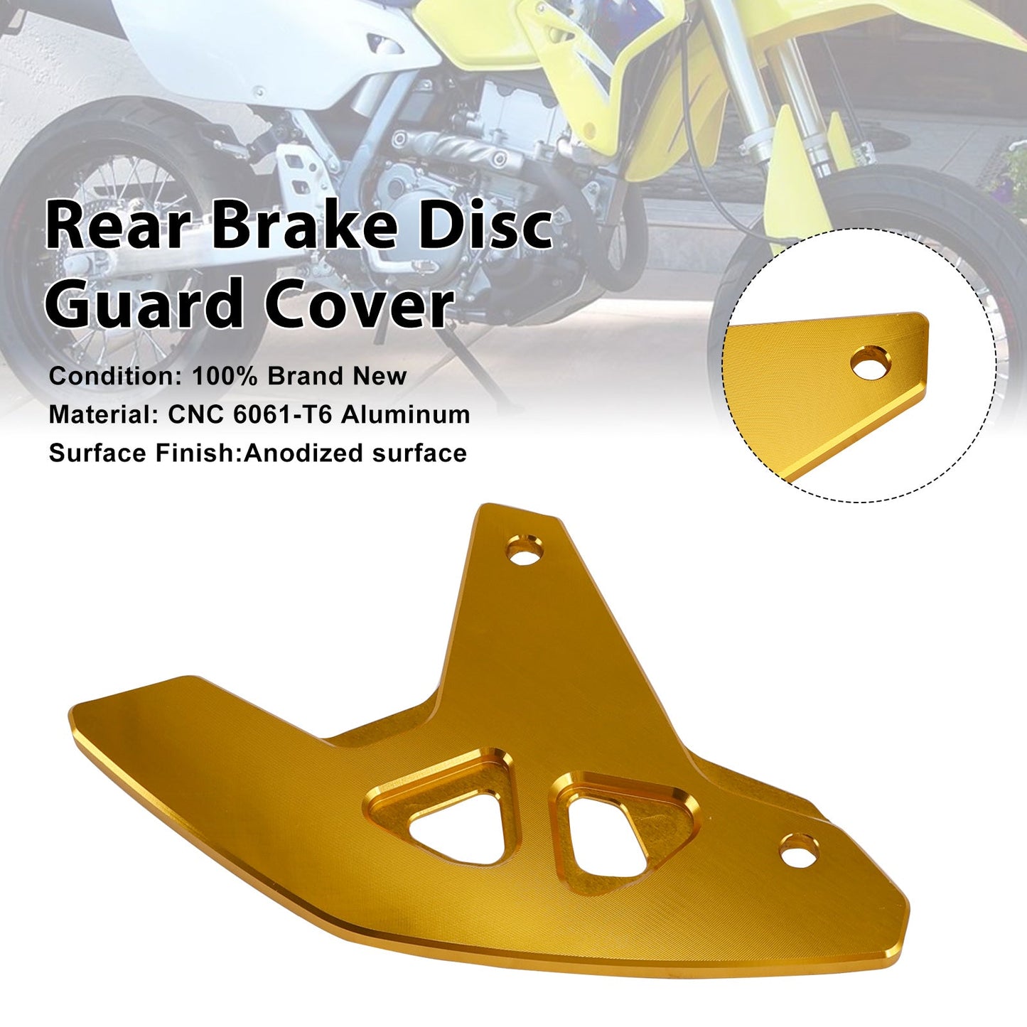 Copertura di protezione del disco freno posteriore per Suzuki DR-Z400SM 2000-2024 DRZ400/S/E