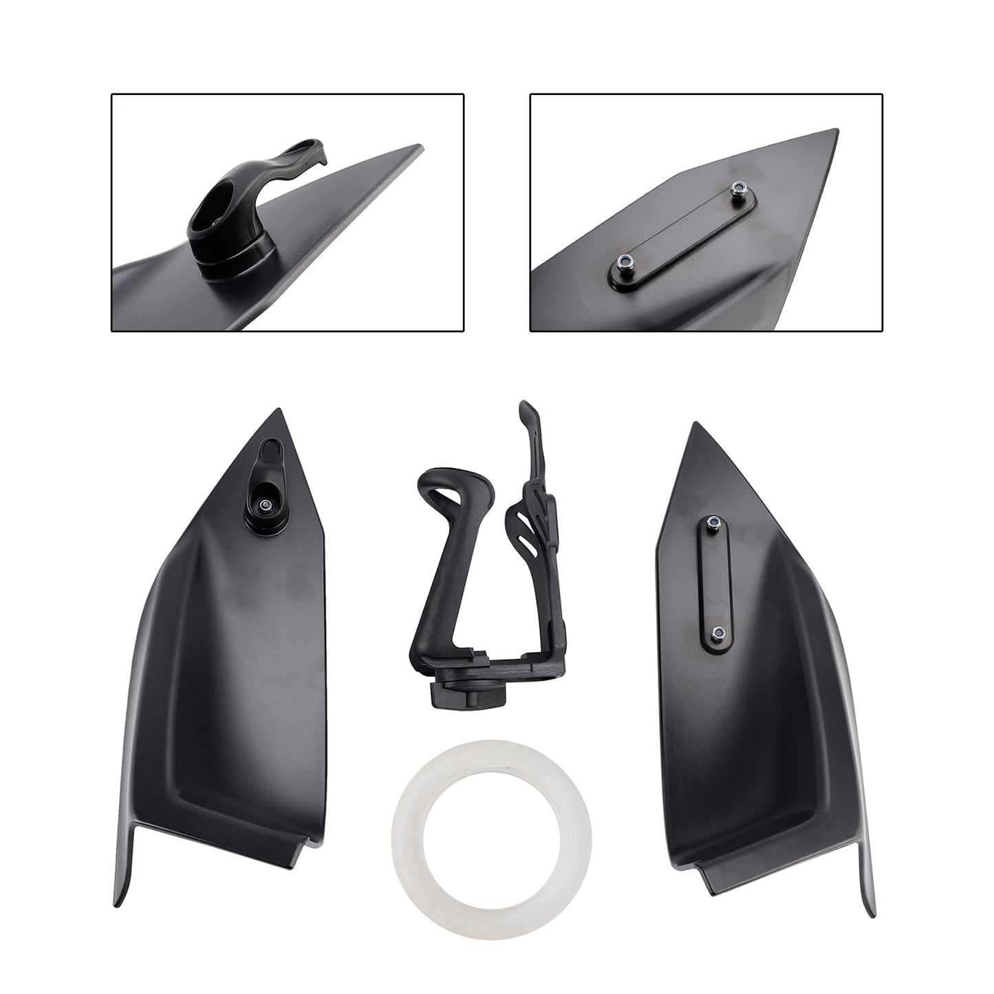 Gancio porta casco e porta bottiglia per Yamaha X-Max 300 2023-2025 nero