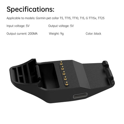 Cavo di ricarica per base di ricarica per collare Garmin Pet T5/TT15/TT10/T15 G TT15x TT25