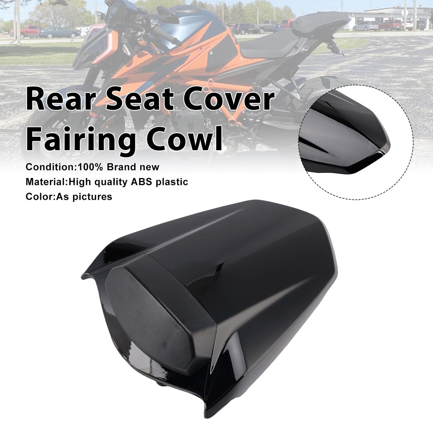 2014-2019 Per 1290 Super Duke R Copertura sedile passeggero posteriore Cupolino