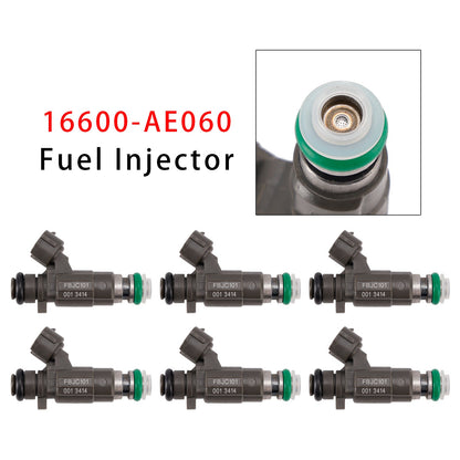 Set di 6 iniettori di carburante per Nissan Altima 3.5L VQ35DE VK45DE 02-05 16600-AE060