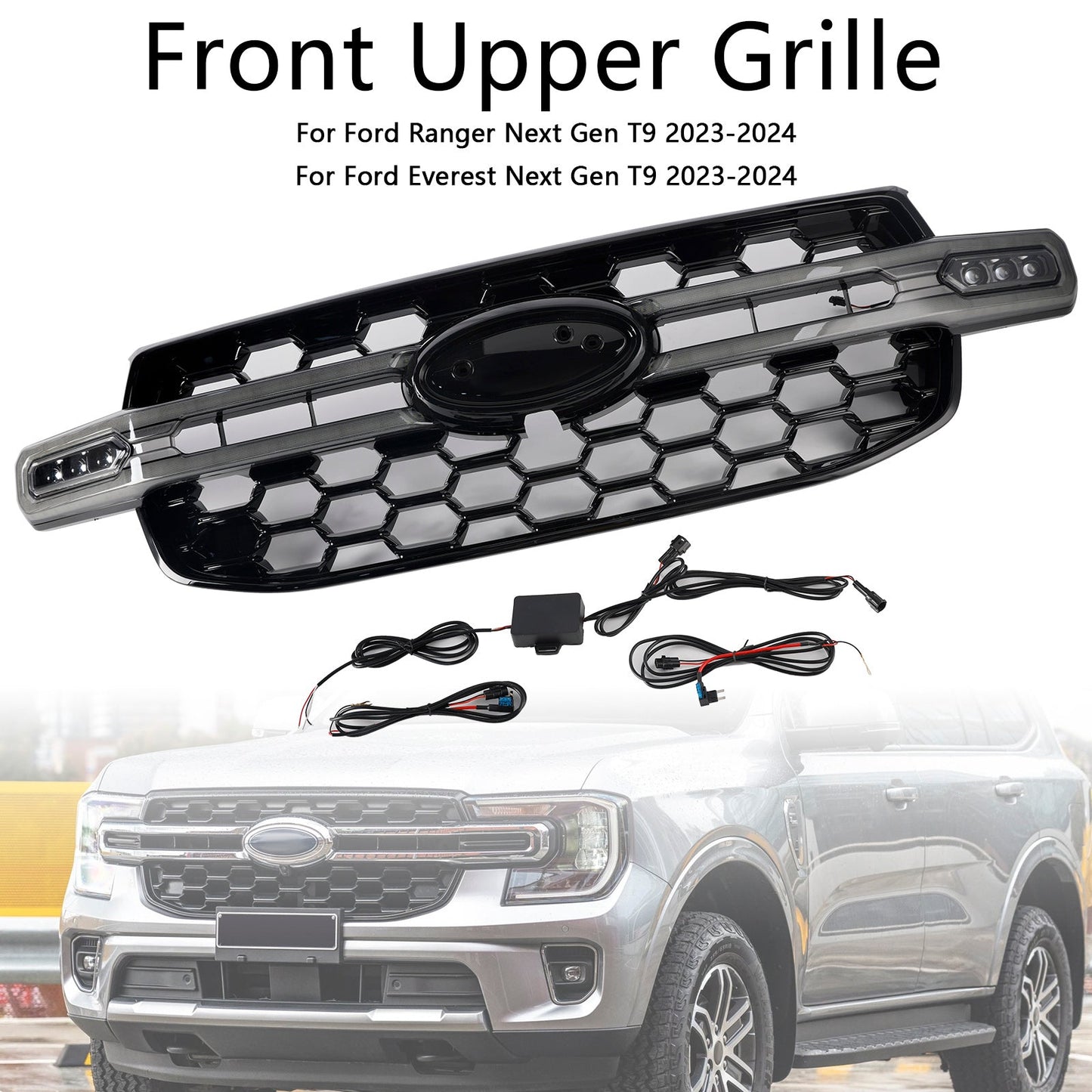 Griglia paraurti anteriore adatta per Ford Ranger Everest Next Gen Wildtrak 2023-2024