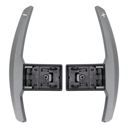 Estensione del cambio al volante per BMW Serie F F30 F31 F32 F10 X3 X5 Grigio alluminio