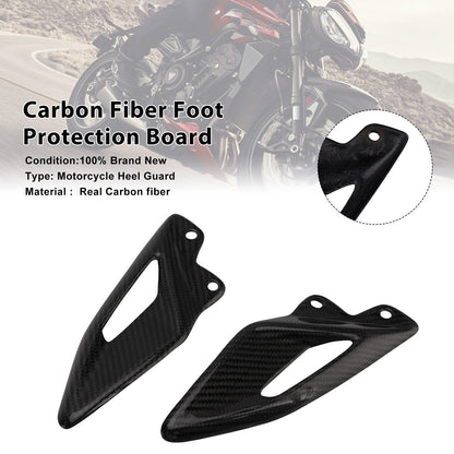 Protezione per i piedi in vera fibra di carbonio per Street Triple 765 RS 2016-2022