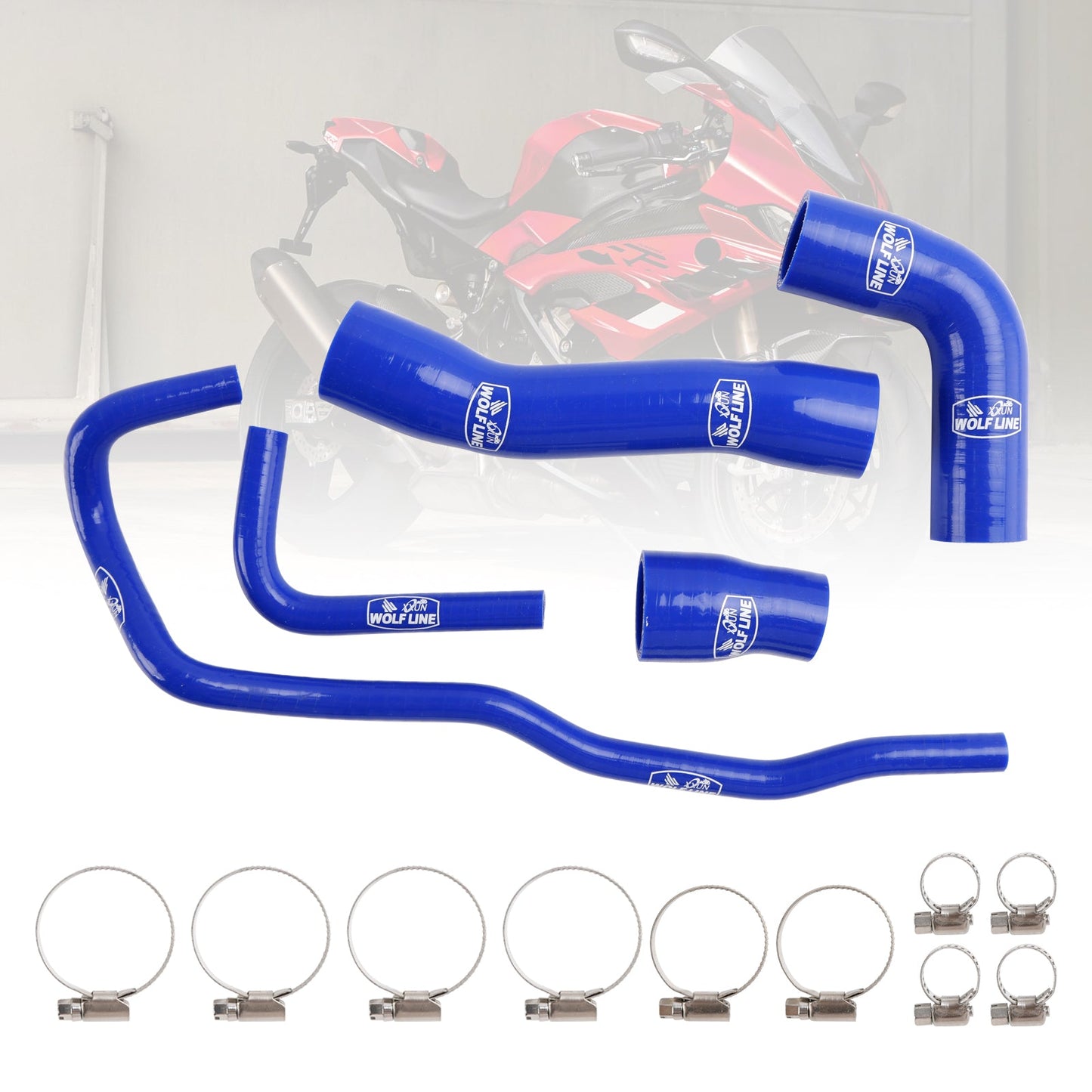 Kit tubo flessibile refrigerante radiatore in silicone BMW S1000RR 2019-2023