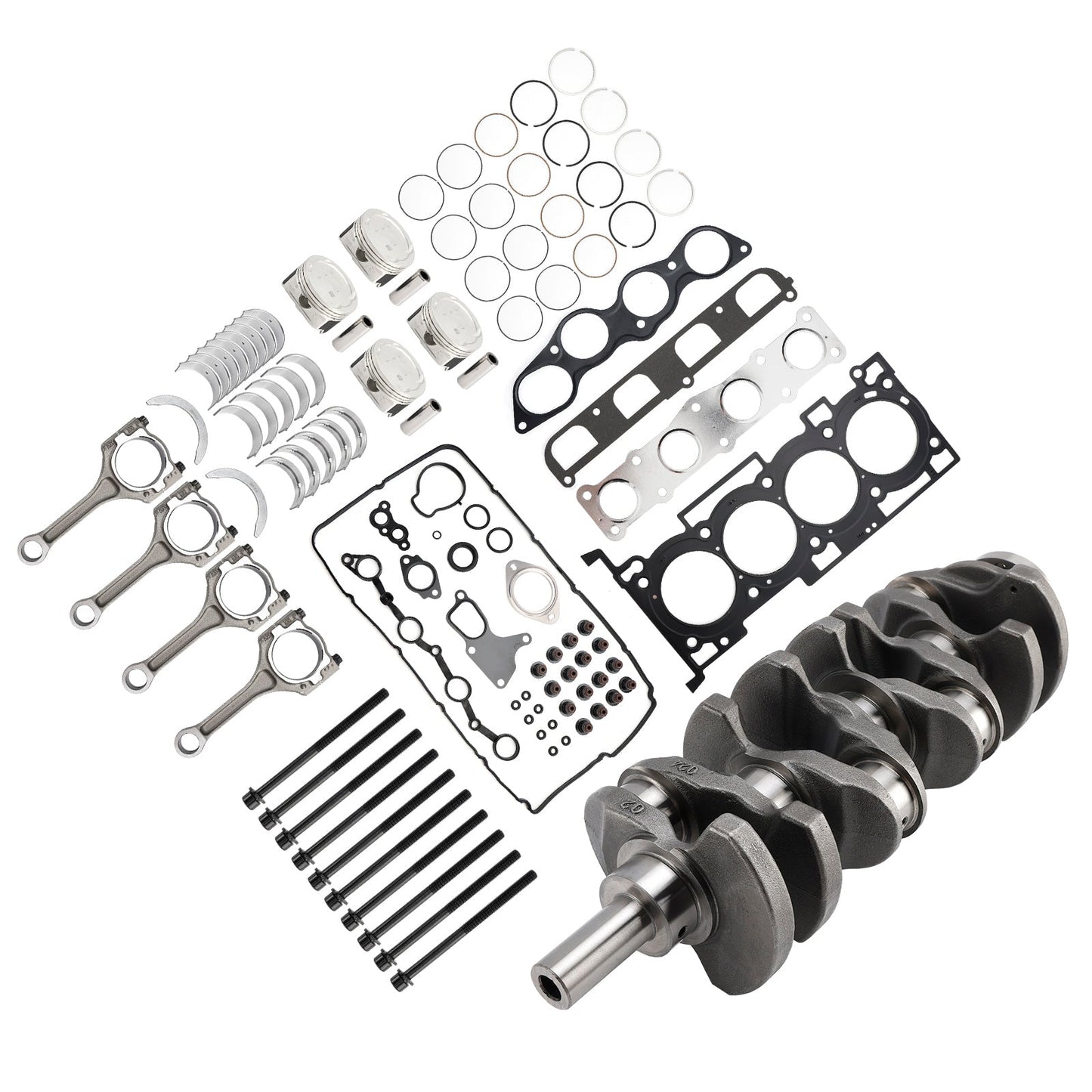 Kit di revisione e ricostruzione del motore Hyundai iload TQ Cargo 2.5 CRDi RWD Diesel 2.5L G4KG 2.4L 2013-2016 con bielle dell'albero motore