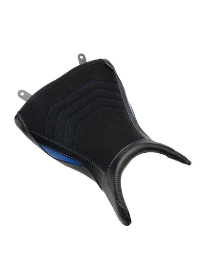 Cuscino per sedile anteriore conducente Raider Yamaha Mt-03 Yzf-R3 2015-2023 in poliuretano blu