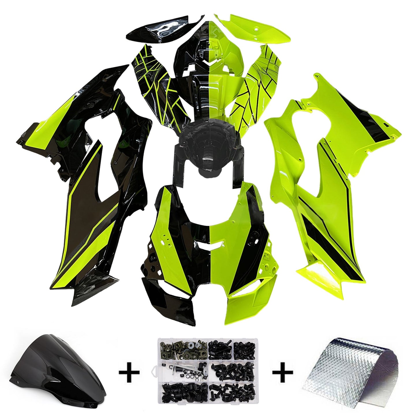 Kit carenatura iniezione ABS adatto per Kawasaki ZX-10R ZX-10RR 2021-2025