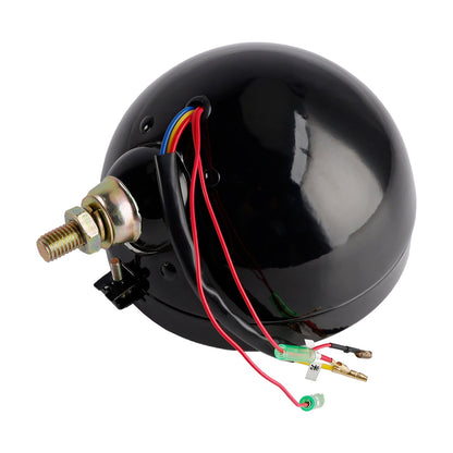 Faro fendinebbia a 9 lampadine personalizzato da 5,75"" nero per Bobber Chopper Racer