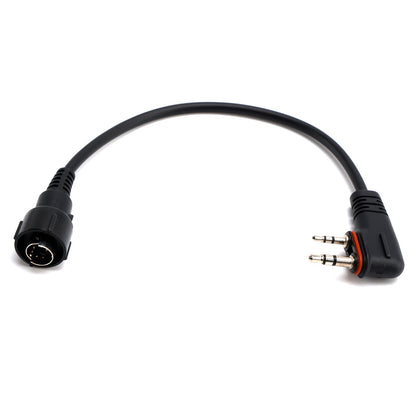 102B Auricolare in-ear con tubo d'aria trasparente e cavo A24 per ICOM A25CE A25N A24