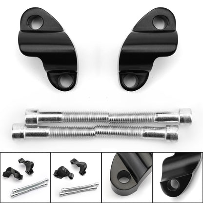 Per 2010-2018 Sportster XL1200X 48 Estensioni riser manubrio nere da 1" 25mm